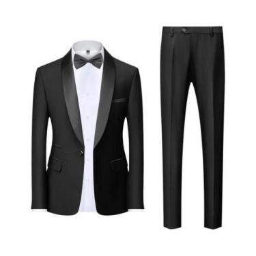 Imagem de Terno Masculino Casual De Negócios Para Casamento E Festa, Tamanhos M-