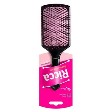 Imagem de Escova de Cabelo Ricca Raquete Almofadada ', Preto