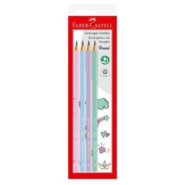 Imagem de Lapis Grafite Faber Castell Ecolapis Max Pastel 4Unidades