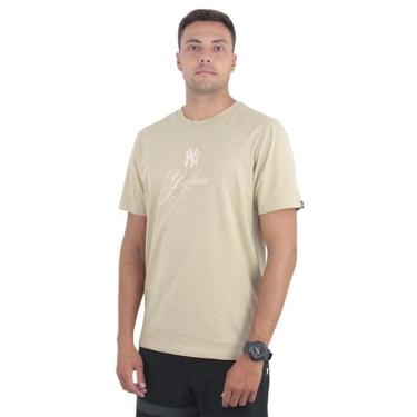 Imagem de Camiseta New Era Classic New York Yankees Areia-Unissex