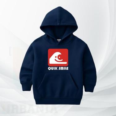 Imagem de Moletom Infantil Premium Quik Smile Moleton estampado Menino Menina Inverno Blusão Casaco de frio-Unissex