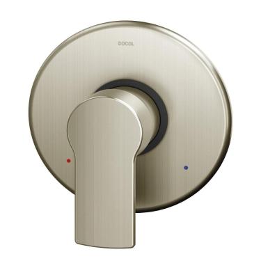 Imagem de Acabamento monocomando para chuveiro e ducha higiênica (Base Deca) Argon níquel escovado Docol
