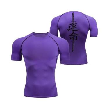 Imagem de Camiseta De Compressão Masculina De Secagem Rápida Para Fitness, 8 Cor