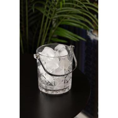 Imagem de Balde para Gelo com Pegador Flor de Lotús 15cm x 13cm x 14cm - Wolff