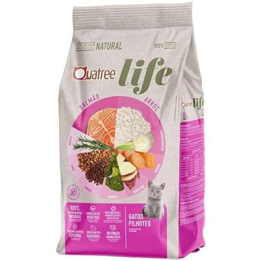 Imagem de Quatree Life Sabor Salmão e Arroz Gatos Filhotes 10,1kg