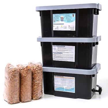 Imagem de Composteira Doméstica Minhocário 45L Jardim Ar Livre