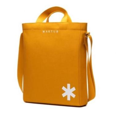 Imagem de Bolsa De Lona Sacola Maktub Modelo Nomad Praia Academia cor mostarda-Unissex