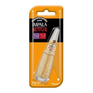 Imagem de Esmalte impala netflix glitter flocado 7,5 aclamado