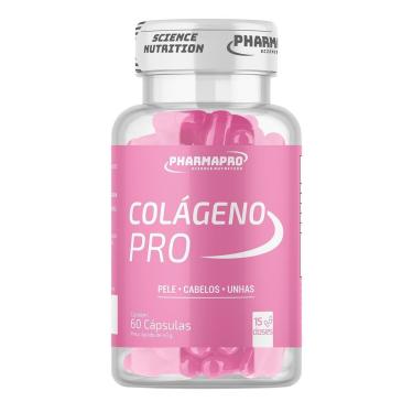 Imagem de Colageno Pro 60 Caps Vitaminas C e E Pele Cabelos e Unhas Uso Diario-Unissex