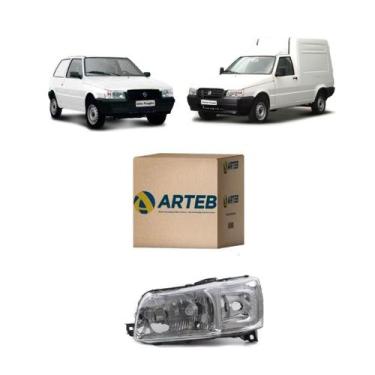Imagem de Farol h4 mascara metalizada fiat le - ARTEB