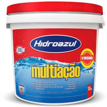 Imagem de Cloro Granulado 8 Em 1 Multi Ação 10kg Vermelho Hidroazul