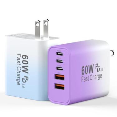 Imagem de Carregador Duloch 60W com 5 Portas USB-C de Carregamento Rápido