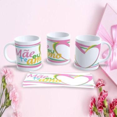 Imagem de Caneca de Porcelana Mães Estampa 125 325ML Decorada Dia das Mães Branc