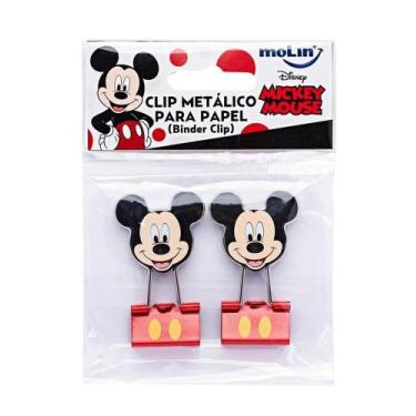 Imagem de Grampomo Médio 25mm 2 Unidade Mickey Mouse 22691 Molin Blister - Molin