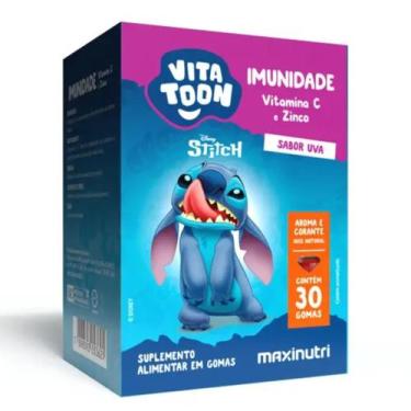 Imagem de Vitatoon Maxinutri Stitch Imunidade  30 Gomas Sabor Uva