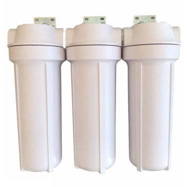 Imagem de Filtro De Agua Triplo Para Entrada Caixa Dágua Retem Sujeira - FILTRE 