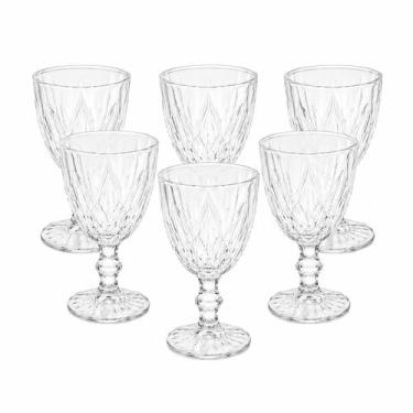 Imagem de Taça de Vidro Diamante Transparente 340ml - Max Home, Transparente