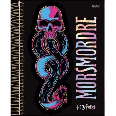 Imagem de Caderno universitário 1 matéria 96 folhas Harry Potter Jandaia, Caveir