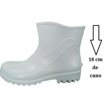 Imagem de Bota pvc Extra Curto com Forro 82BPE600 Bracol BRANCA Epi, 41, Branca