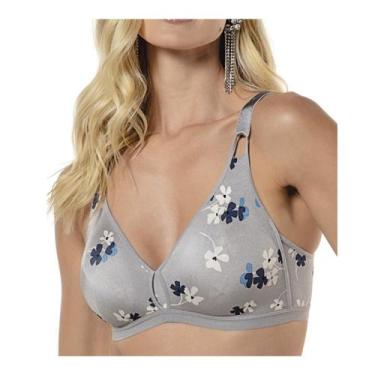 Imagem de Sutiã Olimpo Qatar Demillus Sustentação Esportivo Plus Size, Prata, 46