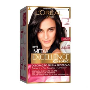 Imagem de Imédia Excellence Tinta Creme 2 Preto Clássico - L'Oreal