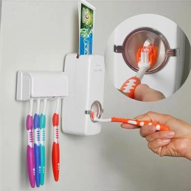 Imagem de Dispenser de Pasta de Dente Automático á Vácuo e Suporte de Escova Por