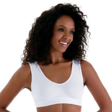 Imagem de Top Sem Costura E Sem Bojo Zee Rucci, G, Branco 2