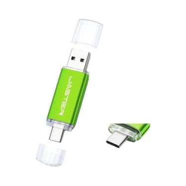 Imagem de Pen Drive USB Tipo C 2 Em 1 De Alta Velocidade Em Metal 128GB 64GB 32G