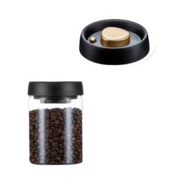 Imagem de Recipiente Hermético Para Armazenamento De Grãos De Café, Lata De Vidr