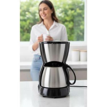 Imagem de 2x Cafeteira 18 Cafezinhos Inox 550W - Café Quente e Rápido - Congratu