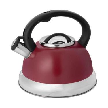 Imagem de Chaleira santini 2,7 l mde brinox, VERMELHO