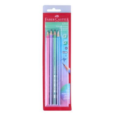Imagem de Lapis Grafite Glitz Neon com 4 Faber-Castell - Faber Castell, UNICA