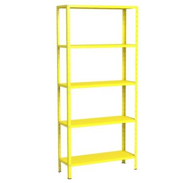 Imagem de Estante EAF005 sem Porta 5 Prateleiras Aço 80CM Amarelo Elite Aço