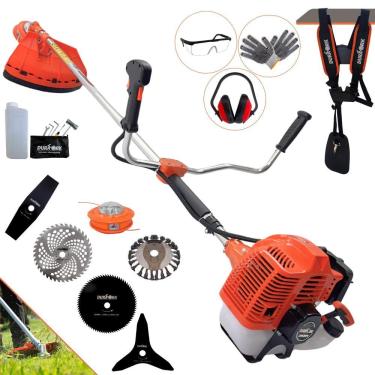 Imagem de Roçadeira Lateral à Gasolina 5 em 1 DR520P5 Profissional Easy Start Bivolt 52cc 2,5HP com Kit EPI e Escova Rotativa