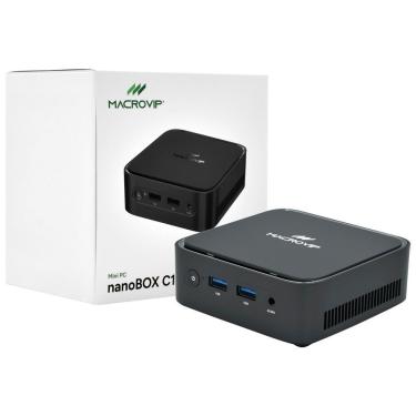 Imagem de Mini PC Barebone Macrovip Nanobox C1 MV-MPC1R33250 AMD Ryzen 3 3250U 2.6GHz sem Memória sem HD Compatível com Windows