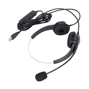 Imagem de Fone de ouvido para computador, Fone de ouvido para Call Center Atendimento ao Cliente Bate-papo para Cursos Online para Call Center para Atendimento ao Cliente