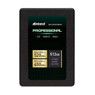 Imagem de INLAND SSD profissional de 512 GB 3D TLC NAND SATA III 6 Gb/s 2,5 polegadas 7 mm unidade interna de estado sólido (512 GB)