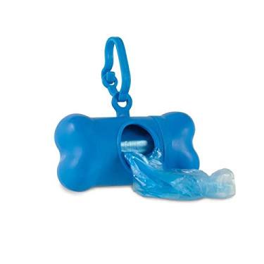 Imagem de Kit Porta Saquinhos Coletores Dois Rolos The Pet´s Azul