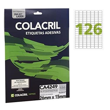 Imagem de Etiqueta A4 26mm X 15mm 25 Folhas Ca4249 Colacril