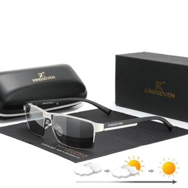 Imagem de Óculos de Sol Masculino Kingseven com Proteção Uv400 Polarizados Anti-reflexo 