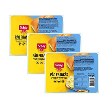 Imagem de Kit 3 Pão Francês Sem Glúten e Lactose Pré Assado Schar 100g
