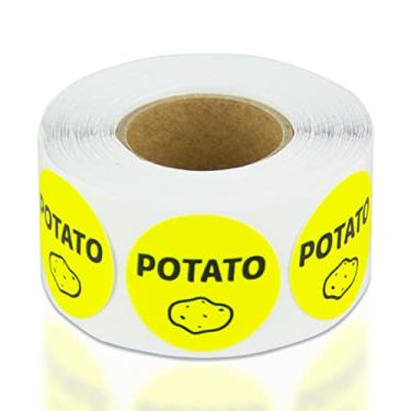 Imagem de Adesivos de alimentos para mercados de carne, supermercados, etiquetagem de alimentos ou açougueiros etc. (Pais), Potato, 1 Roll