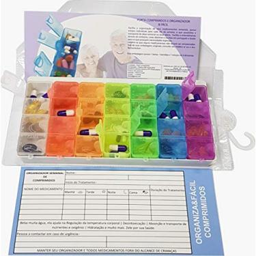 Imagem de Porta Comprimidos 7 Dias Semana com Box Dia Caixa Remédios