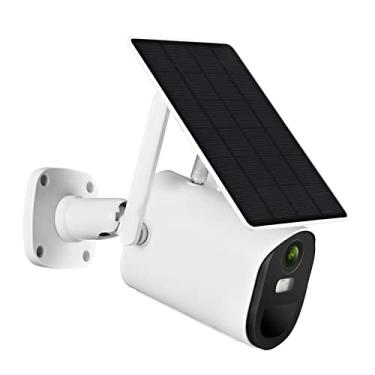 Imagem de Homesen Câmera de vídeo Web 1080P Full HD Outdoor Security Camera Outdoor, 4G Solar Battery Powered Home Câmeras com Visão Noturna, Detecção de Movimento PIR, Áudio 2 Vias, IP65 À Prova D' Água, Inclu