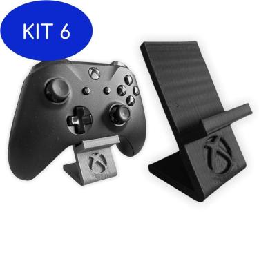 Imagem de Kit 6 Suporte De Mesa Controle Console Game Xbox One S X 360 Preto