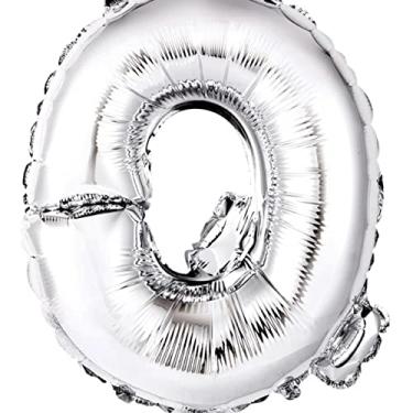 Imagem de Balão Letra Gigante Metalizada Prata - 75cm (Q)