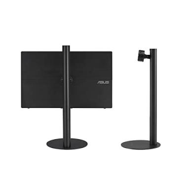 Imagem de ASUS Suporte ZenScreen MTS02D - Suporte ergonômico para monitores portáteis, inclinação, pivô, ajustes de altura, compatível com soquete de tripé de 1/10.2 cm, configuração de trabalho em casa,