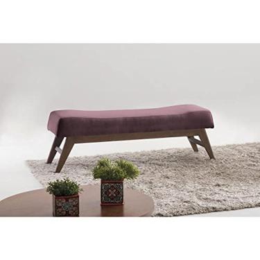 Imagem de Puff 100cm Pés Imbuia Horus Sofani Rosa