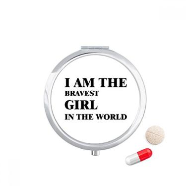 Imagem de Porta-comprimidos I Am The Bravest Girl Caixa de armazenamento de remédios