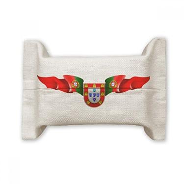 Imagem de Bolsa de linho de algodão com símbolo nacional de Portugal